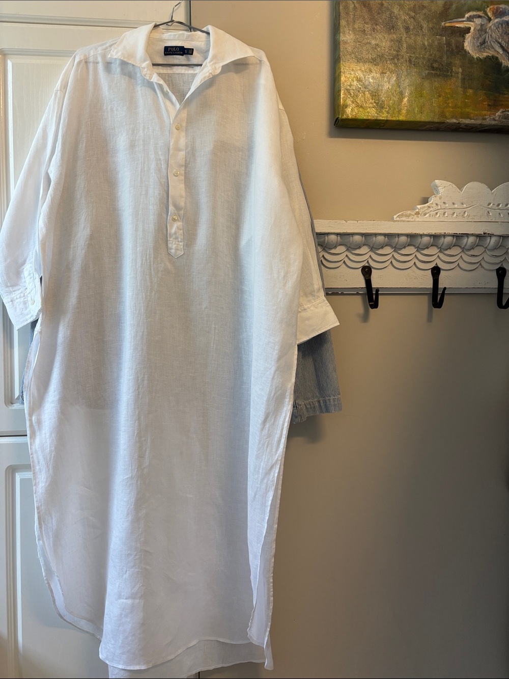 Polo Ralph Lauren 100% linen maxi tunic ptp27” length 49”